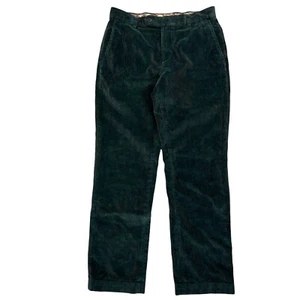 Brooks Brothers Milano Corduroy Chino Pants Green Wide Wale Men's 30x30 (30x29) - Picture 1 of 6