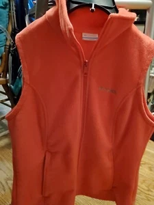 Columbia Full Zip Mock Neck Fleece Vest Women's Sz Medium - Picture 1 of 5