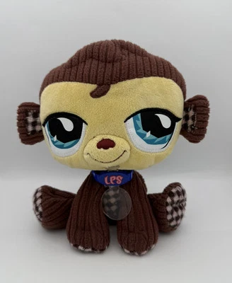 Littlest Pet Shop Plush Monkey 2007 Hasbro LPS Soft Stuffed Animal Toy 22cm 🐒 - image 1 of 4