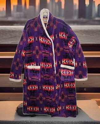 Western Trading Blankets Robe Aztec Purple 3XL No Belt - Image 1 of 4