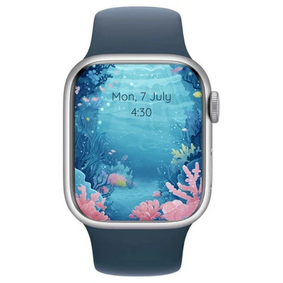 Apple Watch Series 9 41MM Aluminium GPS Silver Blue - Excellent Refurbished - Image 1 of 2