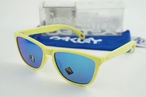 Neu im Karton! OO9444F-0357 Oakley 35th Anniversary Frogskins Neon Yellow/Prizm Sapphire - Bild 1 von 13