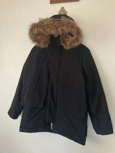 Gap Parka Herren M Mantel Parka Feldjacke Kunstfell gefüttert gesteppt isoliert - Bild 1 von 9