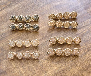 8 Stück Strass Haarspangen / Haarbaretten / Haarnadeln - Bild 1 von 3