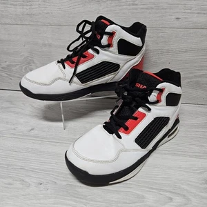 Shaq Bankshot UK Size 6 EU 39 Hi Top Trainers White Black Red Basketball Shoes - Picture 1 of 11