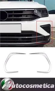 Für Volkswagen Tiguan 20-23 Chrom Nebelscheinwerfer Streamer 2 Stück Edelstahl - Foto 1 di 6