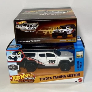 Hot Wheels Elite 64 2017 Toyota Tacoma & 1:43 Toyota Tacoma Custom Diecast Lot - Picture 1 of 14
