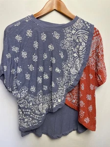 Top donna We The Free By Free People stampa bandana dal tramonto all'alba taglia XS paisley - Foto 1 di 9