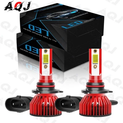 For Cadillac Eldorado 1992-2002 LED Hedlight Low Beam Light Bulbs White - Image 1 of 4