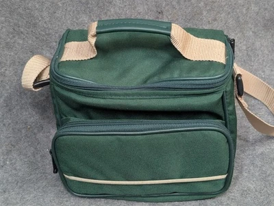 Bolso de hombro acolchado retro Coast verde y tostado para almacenamiento de películas para cámara de fotografía Foto 1 de 4