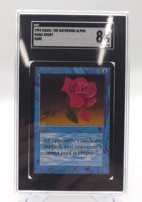 Mana Short SGC 8 Rare 1993 Alpha Instant Magic: The Gathering - Image 1 of 2