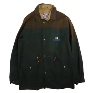 Vintage Koolah Waxed Coat Jacket Size XL Green - Foto 1 di 11