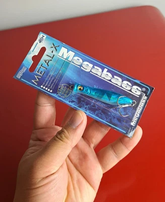MEGABASS Metal-X Cabezal de Burbuja Cuchara Jigging, 2.4", 1 oz. (28g), G Color AZUL Foto 1 de 4