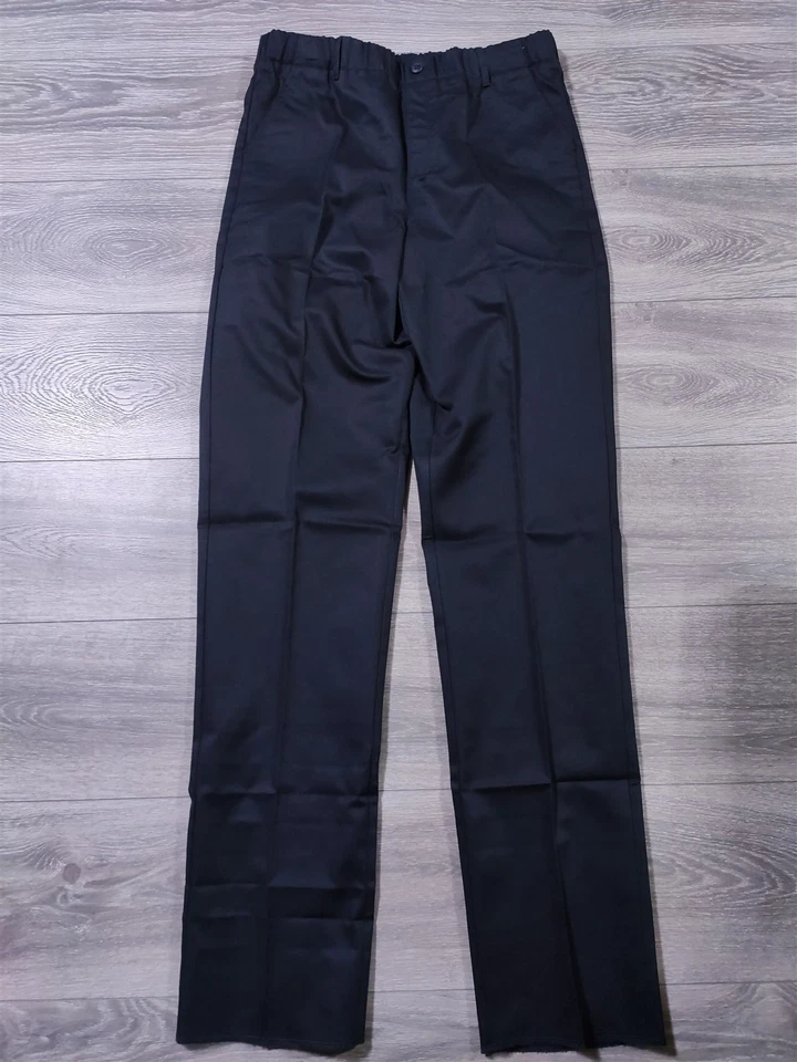 Pantalones Lands End Niños Talla 20 Negro Uniforme Escolar 36" Entrepierna Cintura Ajustable Foto 1 de 4