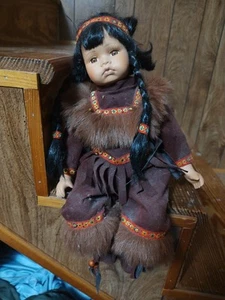 Indian Porcelain Doll - Picture 1 of 2
