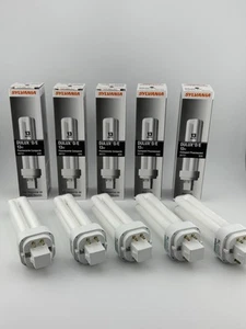 ⚡️5 Lot⚡️SYLVANIA DULUX D/E 13W Compact Fluorescent Lamp 20721 830 12000 Hours🐕 - Picture 1 of 5