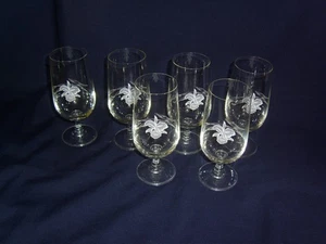 6 Biergläser Biertulpen Tulpen Bier feine Gravur - Bild 1 von 7