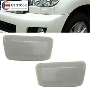 1 par de cubiertas de boquilla de lavado de faros izquierdo y derecho para Toyota Sequoia 2008-2020 - Imagen 1 de 6