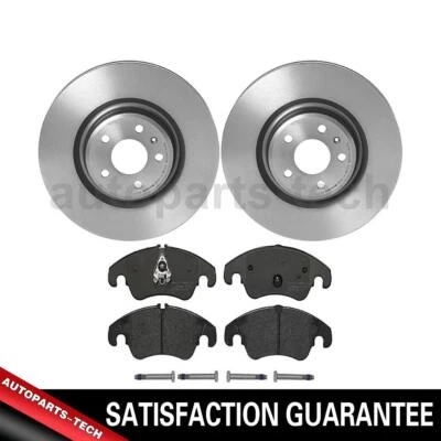 Conjunto de pastilhas de freio a disco dianteiro Brembo rotor de freio para Audi S4 2012 2013 2014 2015 2016 - Imagem 1 de 4
