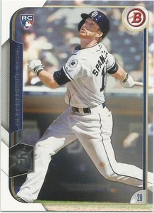 Tarjeta de novato Cory Spangenberg San Diego Padres 2015 Bowman - Imagen 1 de 2
