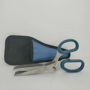 5 Klinge Küche Sicherheit Salatschere Papier Zerkleinern Salatschere mit Etui - Bild 1 von 4