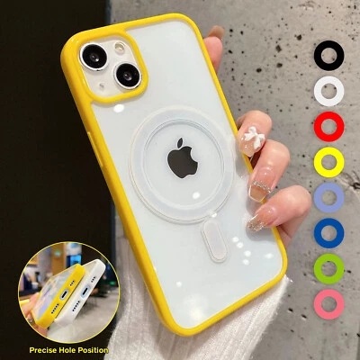 Mag Safe Case Shockproof Clear Bumper Cover For iPhone 14 Pro Max 13 12 11 XS XR - Image 1 of 4