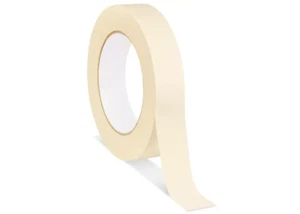 Masking Tape 1" 60 yards, White Paper, Nature Rubber Adhesive 12 Rolls - Picture 1 of 4