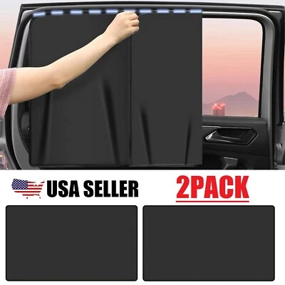 2× Full Shading Sunshade Accessories Magnetic Auto Car Suction Sun Shade Curtain - Image 1 of 4