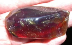 Beautiful Purple Violet AMBER Fossil Gemstone Large 21 gram Piece - Picture 1 of 10