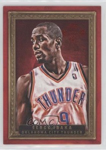 2013-14 Panini Court Kings Portraits Red Framed /25 Serge Ibaka #52