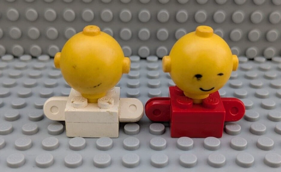 Lego, Homemaker, 2x Figuren, alt Vintage, 685px1c01, rot, weiß - Bild 1 von 4