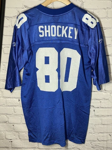 Reebok On Field NFL Equipment New York NY Giants #80 Jeremy Shockey Jersey Sz L Cover