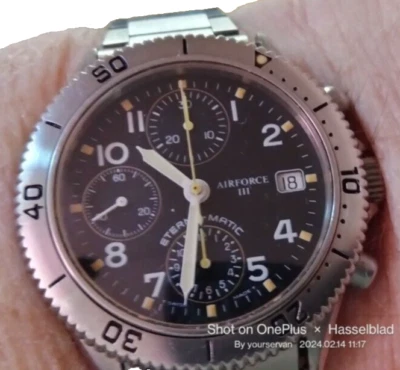 ETERNA - CRONÓGRAFO MATIC AIR FORCE III CON CAJA Y PAPELES FABULOSO ESTADO Foto 1 de 4