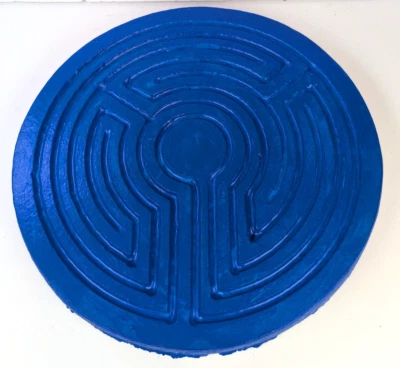 Lindas decoraciones para jardín césped 10 pulgadas laberinto laberinto azul real U39 Foto 1 de 4