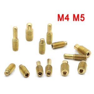 M4 M5 Brass Trox Socket Set Screw DOG Point Grub Screws Setscrews - T8 Trox - Picture 1 of 5