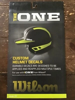 *NEW* THE ONE Custom Baseball/Softball Helmet Decal Neon Optic Yellow BB4 - Image 1 of 2