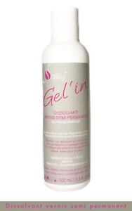 Dissolvant pour vernis semi permanent 100 ml  remover gel polish 3.3fl oz 
