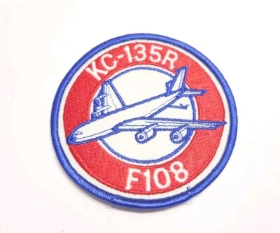 Parche militar de la Fuerza Aérea de los Estados Unidos KC-135R F108 USAF avión cisterna Foto 1 de 2