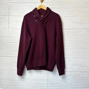 Polo by Ralph Lauren Hemd Herren Gr. XL dunkel burgund Schalkragen Pullover - Bild 1 von 19