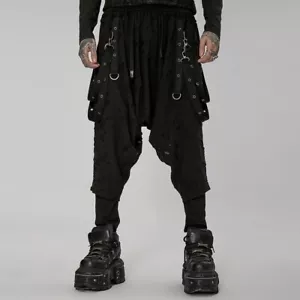 Punk Rave Kinyoubi Japanese Harem Bondage Pants • Ships in 2-4 Weeks • Gothic - Picture 1 of 6