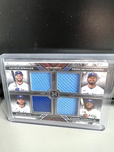 2022 Museum Blue Jays Quad Patch Guerrero Bichette Springer Hernandez /99 - Picture 1 of 2