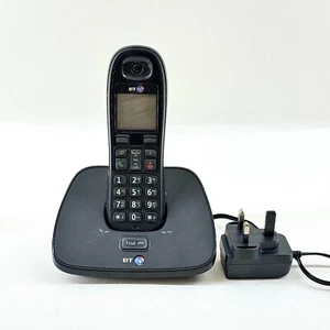 BT1000 CZARNY BEZPRZEWODOWY TELEFON DOMOWY JEDNOSTKA BAZOWA I ŁADOWARKA CYFROWA STACJONARNA BT - Zdjęcie 1 z 5