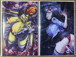 Zombie Tramp #58 DRAX GAL Virgin Chainsaw Kickstarter 2 Book Set NM 2023 NEW - Picture 1 of 1