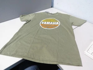 NOS NWT Yamaha Olive Green Sunset Graphic T Shirt Size L 3030-22352 - Picture 1 of 8