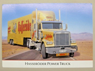 Original Werbekarte Post Hasseröder POWER TRUCK Brauerei mit Auerhahn selten 772 - Bild 1 von 2