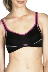 Berlei Electrify Wire Free Wireless No Underwire Sports Bra Gym Black - Picture 1 of 6