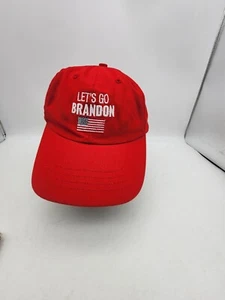 Original Trump Lets Go Brandon red Snapback Hat - Picture 1 of 5