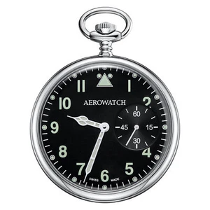 AEROWATCH 50832 AA02 Taschenuhr Lépine Flieger Handaufzug 48,5mm - Bild 1 von 5