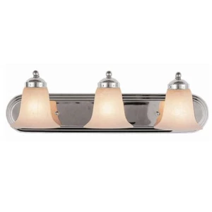 Cabernet Collection 24 in. 3-Light Polished Chrome Bathroom Vanity Light Fixture - Picture 1 of 4