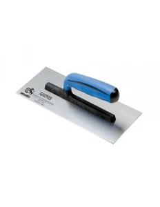 Frattazzo per stucco lama acciaio inox 24x10 con manico gomma Ausonia - Imagen 1 de 1